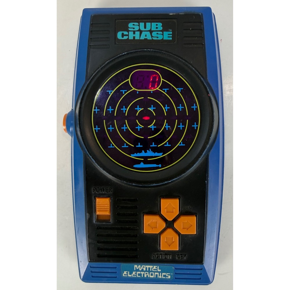 VINTAGE 1978 MATTEL ELECTRONICS SUB CHASE HANDHELD GAME **TESTED/WORKS**